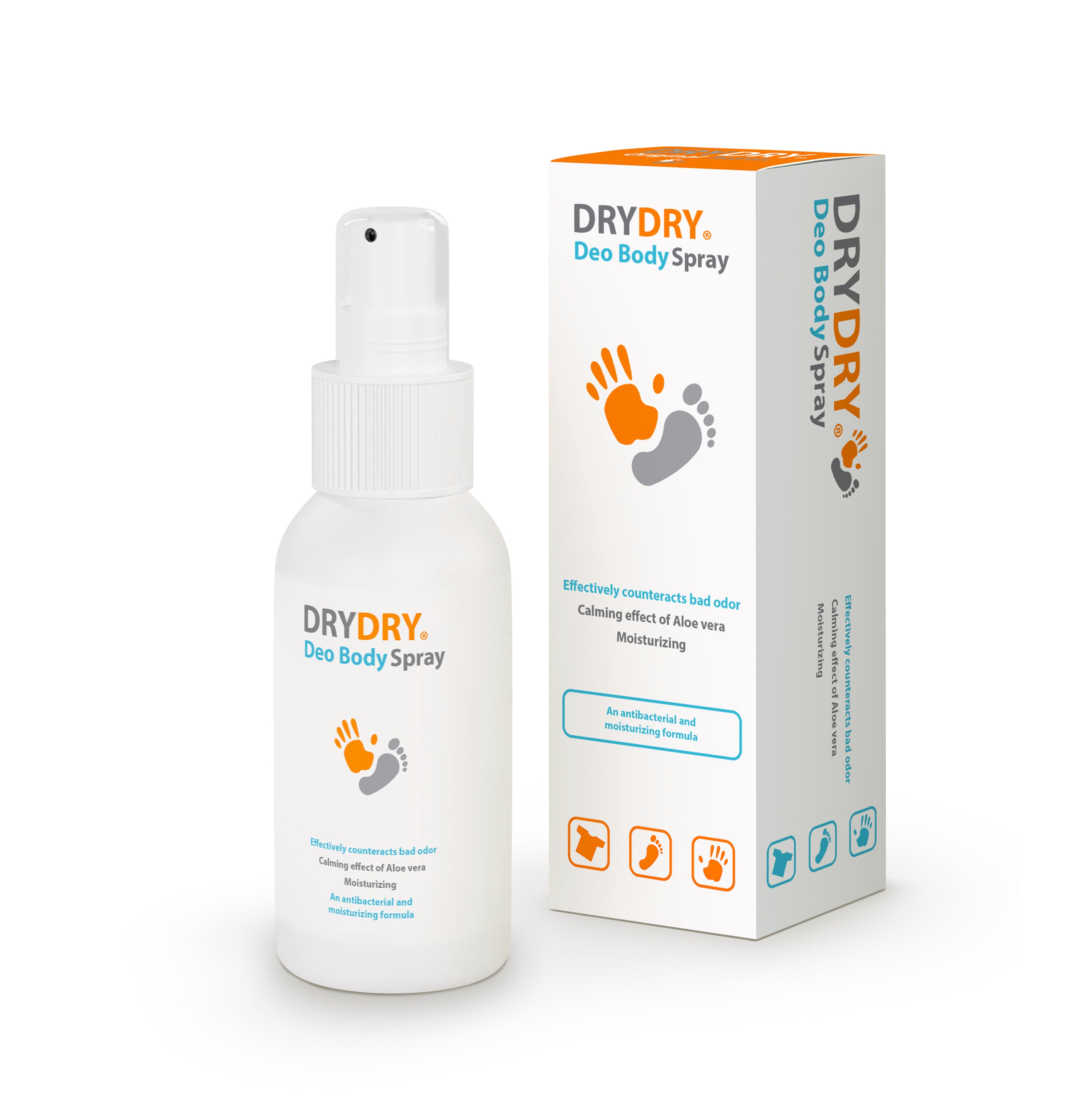 DryDry Deo Bodyspray 50ml antibacterial deodorant spray with Aloe Vera