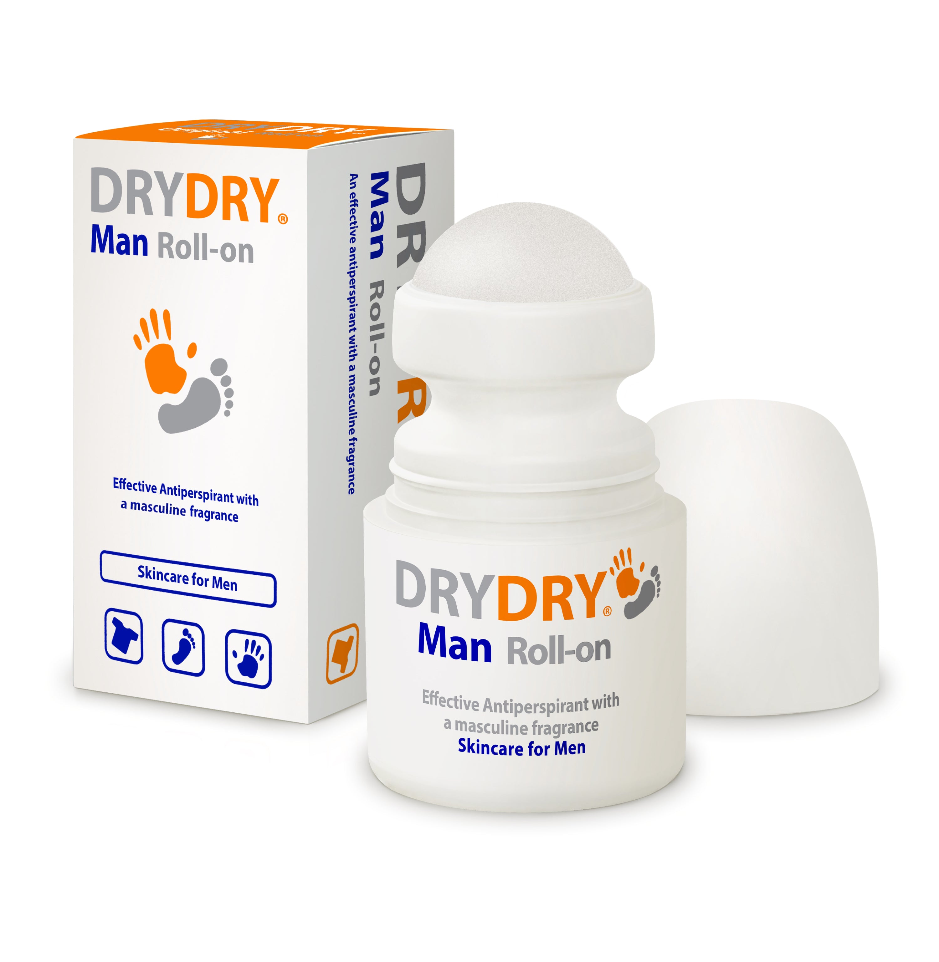 DryDry Man Roll-on 50ml antiperspirant with masculine fragrance
