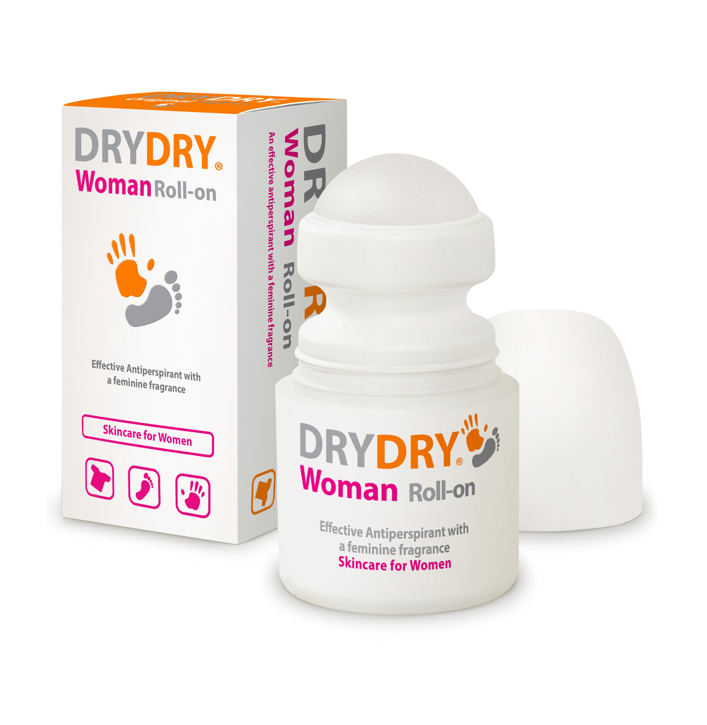 DryDry Woman Roll-on 50ml antiperspirant with feminine fragrance