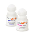 DryDry Couple's Bundle with Woman Roll-on and Man Roll-on