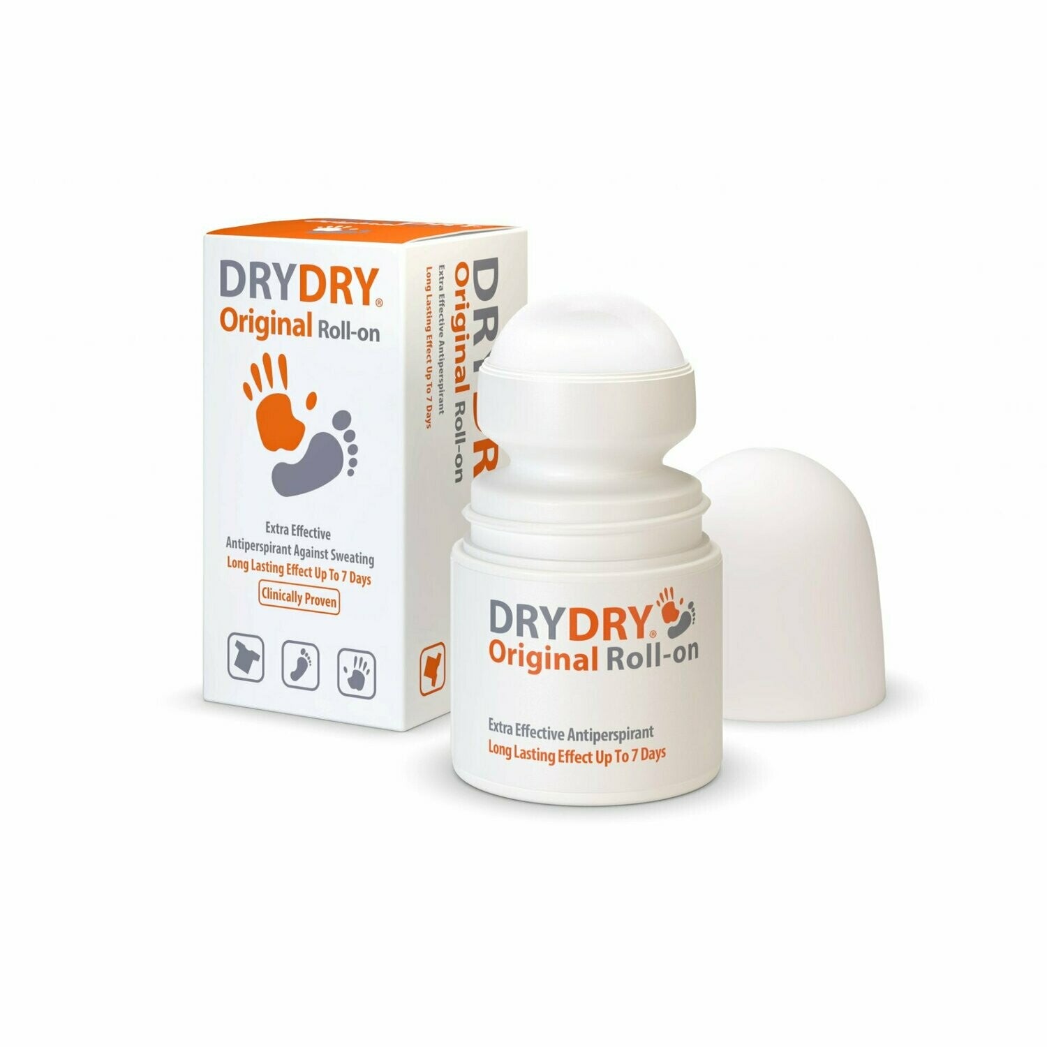 DryDry Original Roll-on 35ml antiperspirant bottle with roll-on applicator