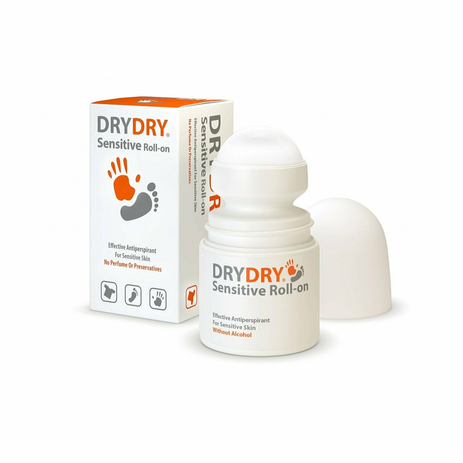 DryDry Sensitive Roll-on 50ml alcohol-free antiperspirant for sensitive skin
